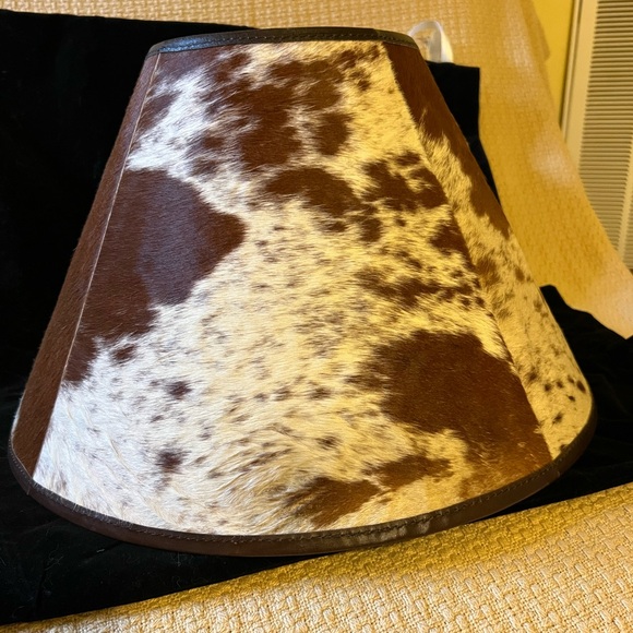 Pottery Barn Cowhide Lamp Shade - Medium - Picture 5 of 9